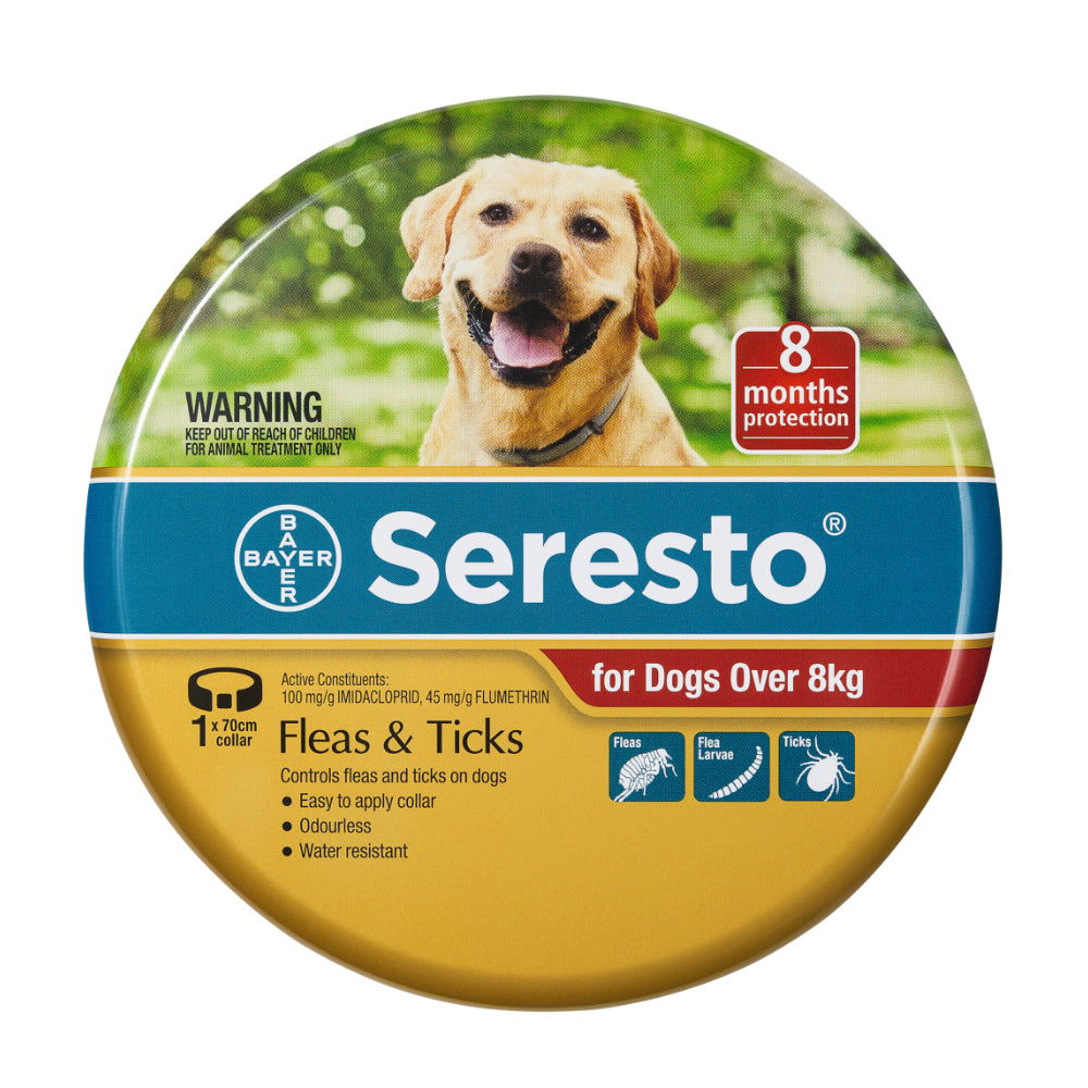 Seresto Flea Collar for Dogs over 18lbs - 8-Month Tick and Flea Protection