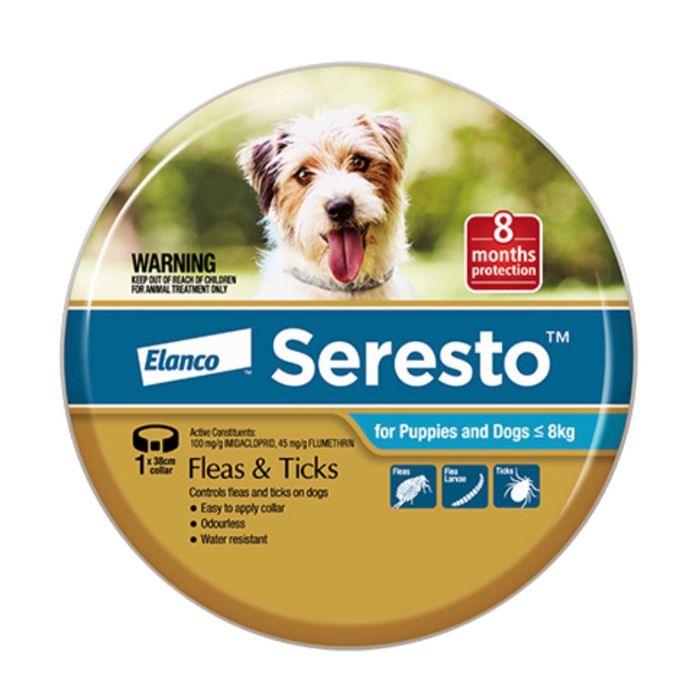 Seresto Flea Collar for Dogs under 18lbs - 8-Month Tick and Flea Protection