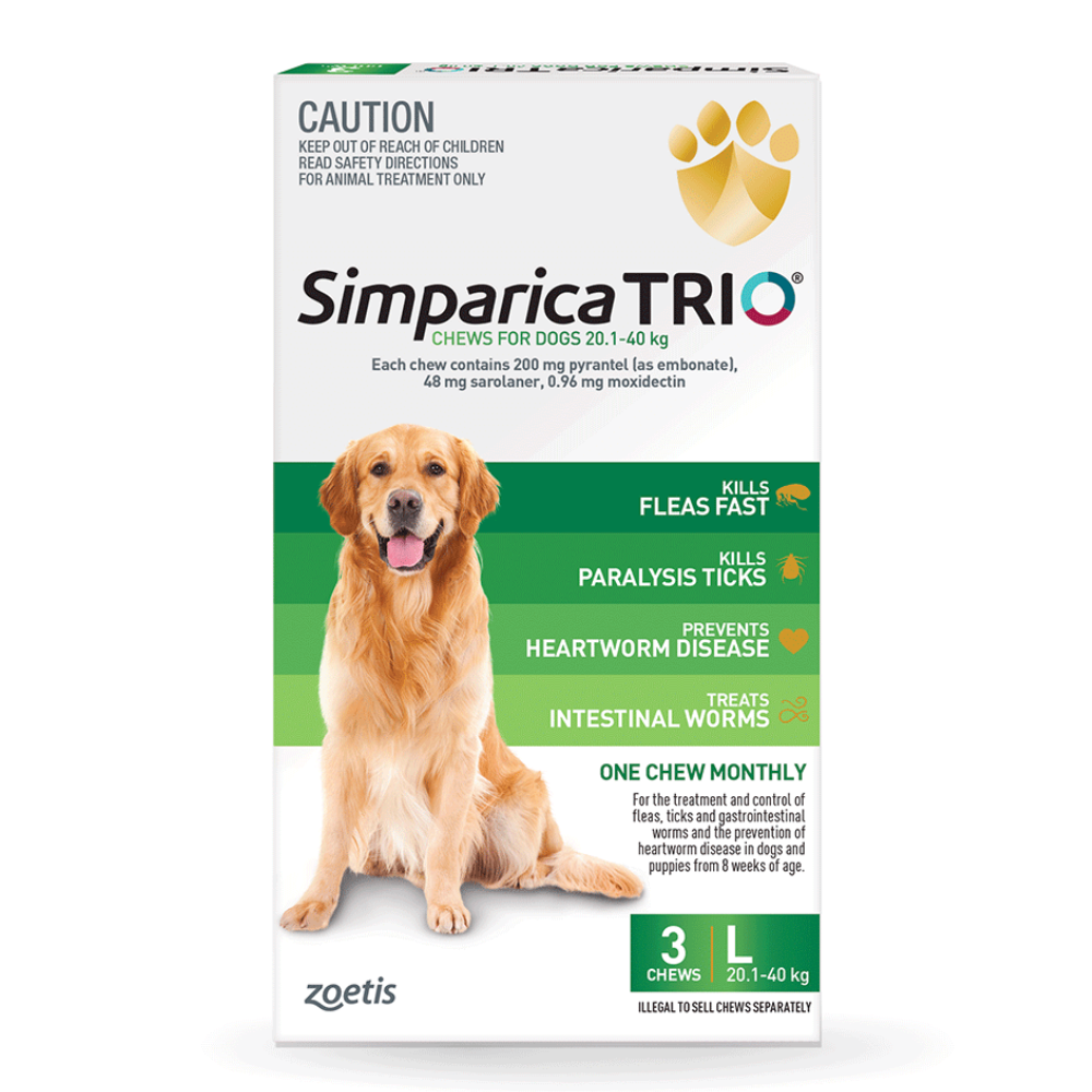 Simparica Trio Chewable Tablet for Dogs