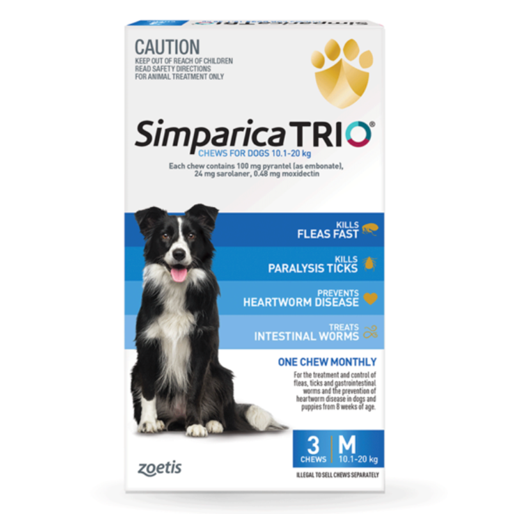 Simparica Trio Chewable Tablet for Dogs