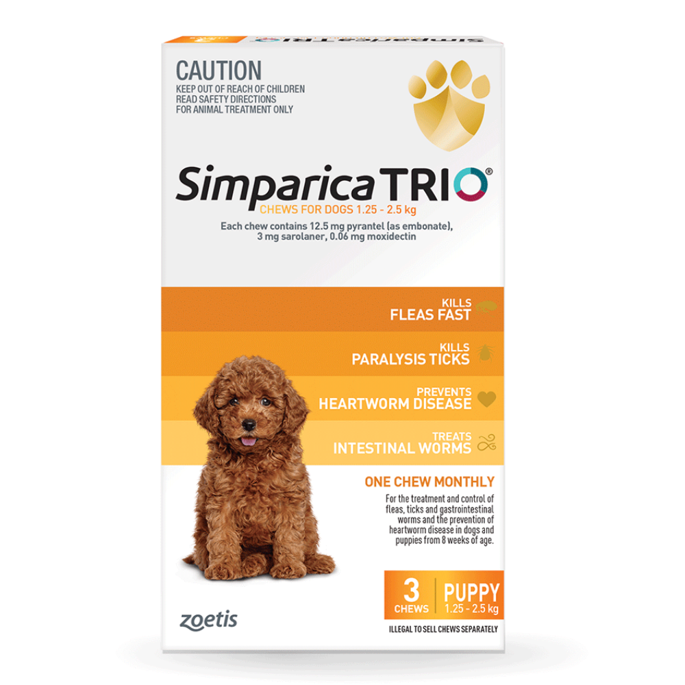 Simparica Trio Chewable Tablet for Dogs